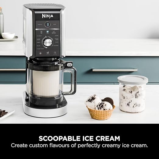 Ninja CREAMi Deluxe 10-in-1 Dondurma ve Frozen Makinesi NC502EU
