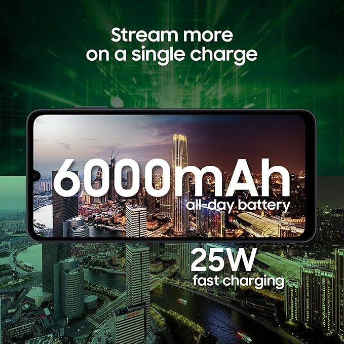 Samsung Galaxy A07 5G (Siyah, 4GB RAM, 128GB Depolama) | 6,7 inç HD+ 120Hz Ekran | MediaTek Dimensity 6300 | 50MP + 2MP Arka Kamera | 6000 mAh Pil