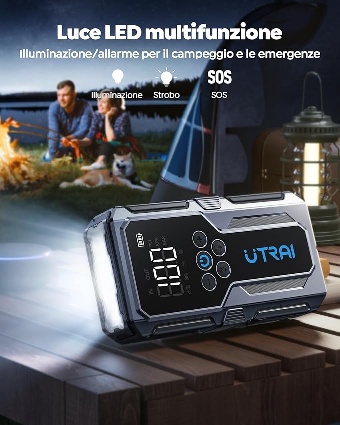 Utrai Jstar JS9 1500A 4 in 1 Jump Starter Taşınabilir Akü Takviye Kiti