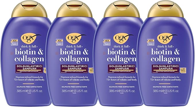 OGX Dolgunlaştırıcı Biotin & Kolajen Şampuan (4 x 385 ml)