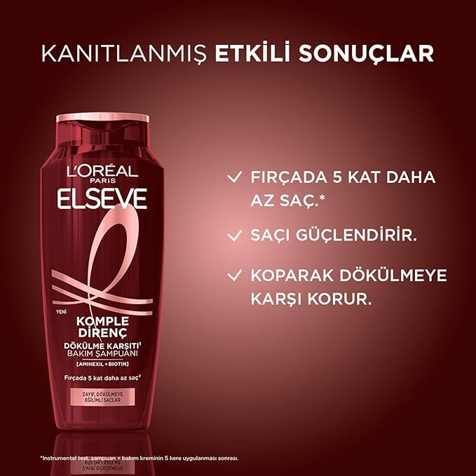L'Oreal Paris Elseve Komple Direnç Dökülme Karşıtı Şampuan 400 ml