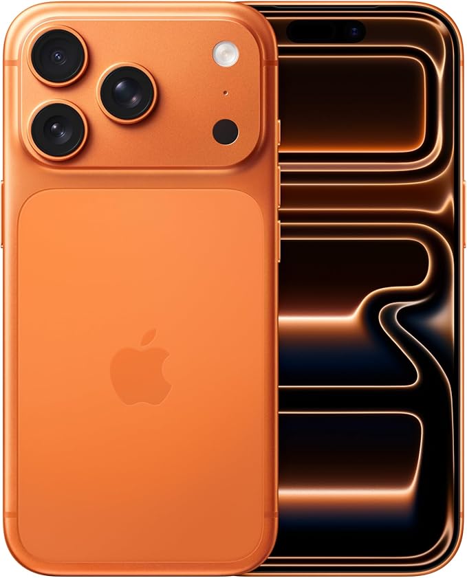 Apple iPhone 17 Pro 1 TB: 120 Hz’e kadar ProMotion teknolojisine sahip 6.3 inç ekran, A19 Pro Çip, Çığır Açıcı Pil Ömrü, Center Stage Ön Kamera özellikli Pro Fusion Kamera Sistemi; Kozmik Turuncu