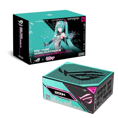 ASUS ROG-THOR-1200P3-MIKU 1200W 80+ Platinum 135mm Full Modüler Gaming (Oyuncu) Güç Kaynağı