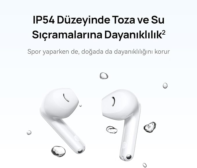 HUAWEI FreeBuds SE 2, 40 Saatlik Pil Ömrü, Canlı Renkler ve Taşınabilir Tasarım, 10 Dakikalık Şarjla 3 Saat Müzik Keyfi, IP54 Toz ve Su Sıçramasına Dayanıklılık, Güçlü Bluetooth 5.3 Bağlantısı, Beyaz