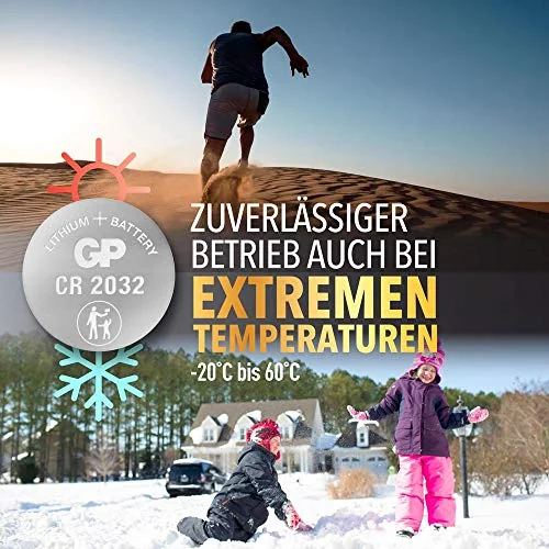GP CR2032 3v Lithium Knopfzellen, 20 Stück Li-Mn Knopfbatterien CR 2032 - 3 Volt im 20-er Pack, Batterien einzeln entnehmbar (GP Batteries Markenprodukt)