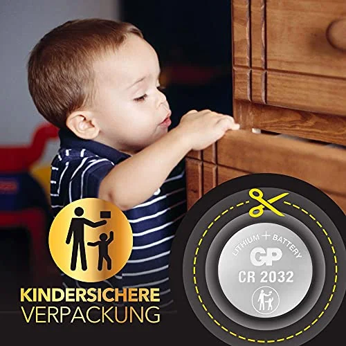 GP CR2032 3v Lithium Knopfzellen, 20 Stück Li-Mn Knopfbatterien CR 2032 - 3 Volt im 20-er Pack, Batterien einzeln entnehmbar (GP Batteries Markenprodukt)
