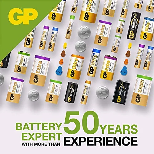 GP CR2032 3v Lithium Knopfzellen, 20 Stück Li-Mn Knopfbatterien CR 2032 - 3 Volt im 20-er Pack, Batterien einzeln entnehmbar (GP Batteries Markenprodukt)