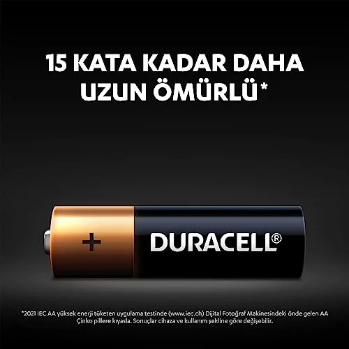 Duracell Duracell AA Alkalin Kalem Pil (10'Lu Paket) 1,5 V Lr6/Mn1500