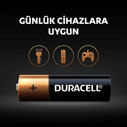 Duracell Duracell AA Alkalin Kalem Pil (10'Lu Paket) 1,5 V Lr6/Mn1500
