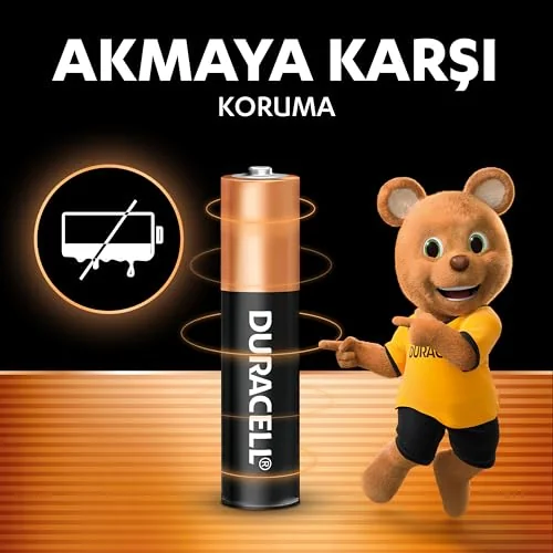 Duracell Duracell Basic AAA Alkalin Ince Kalem Pil (10'Lu Paket) – 1,5V – Daha Uzun Ömürlü – Günlük Cihazlar Için Güvenilir Güç – Plastik Içermeyen Ambalaj - Mn2400