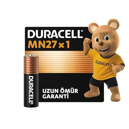 Duracell Duracell Mn27 Alkalin Özel Pil (Tekli) 12V (A27 L828), Uzun Kullanım Ömrü Garantili, Uzaktan Kumandalarda, Kablosuz Kapı Zillerinde, Güvenlik Sistemlerinde Kullanım Için