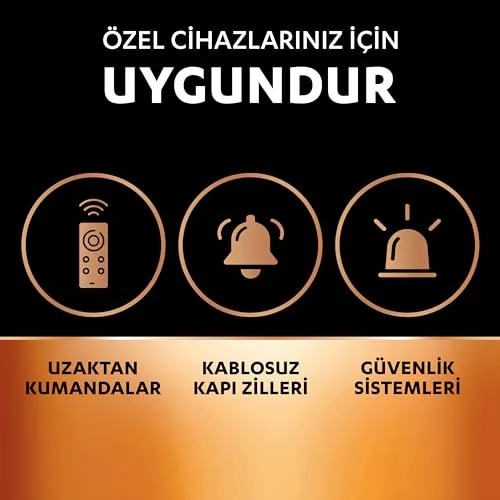 Duracell Duracell Mn27 Alkalin Özel Pil (Tekli) 12V (A27 L828), Uzun Kullanım Ömrü Garantili, Uzaktan Kumandalarda, Kablosuz Kapı Zillerinde, Güvenlik Sistemlerinde Kullanım Için