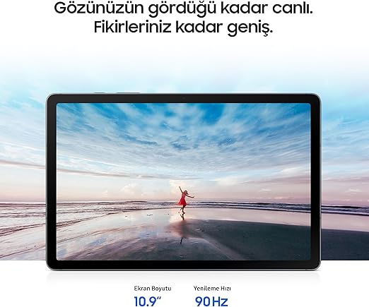 Samsung Galaxy Tab S10 Lite, WiFi Android Tablet, 6GB RAM, 128GB Depolama Alanı, Gümüş, 10.9 İnç, 90Hz Ekran, Samsung DeX, S Pen Dahil, IP42 (Samsung Türkiye Garantili)