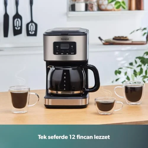 Homend Homend Coffeebreak 5006h Otomatik Zaman Ayarlı XL (12 Fincan) Filtre Kahve Makinesi