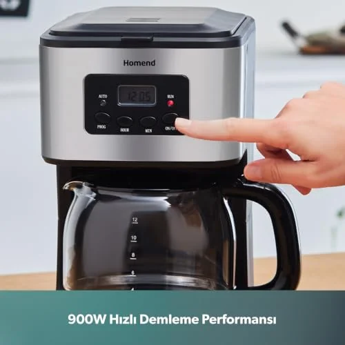 Homend Homend Coffeebreak 5006h Otomatik Zaman Ayarlı XL (12 Fincan) Filtre Kahve Makinesi