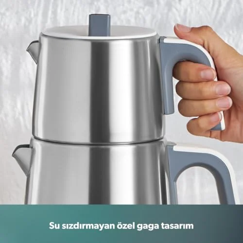Homend Homend Royaltea 1709H Dokunmatik Konuşan Çelik Çay Makinesi Inox