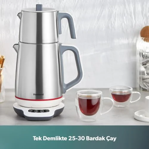Homend Homend Royaltea 1709H Dokunmatik Konuşan Çelik Çay Makinesi Inox