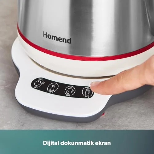 Homend Homend Royaltea 1709H Dokunmatik Konuşan Çelik Çay Makinesi Inox