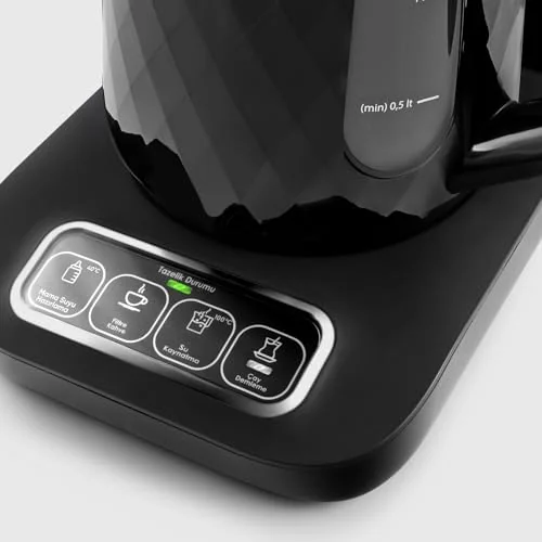 Karaca KARACA ÇAYSEVER ROBOTEA PRO QUARTZ 4 IN 1 BLACK CHROME