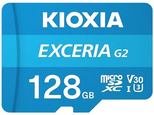KIOXIA EXCERIA G2 128GB microSDXC – UHS-I, V30, 100MB/s Okuma, 50MB/s Yazma