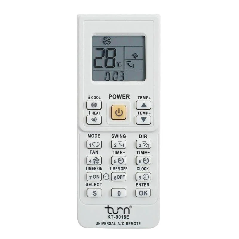 KT9018E 4000 in 1 Universal Klima Kumandası | Geniş Uyumluluk