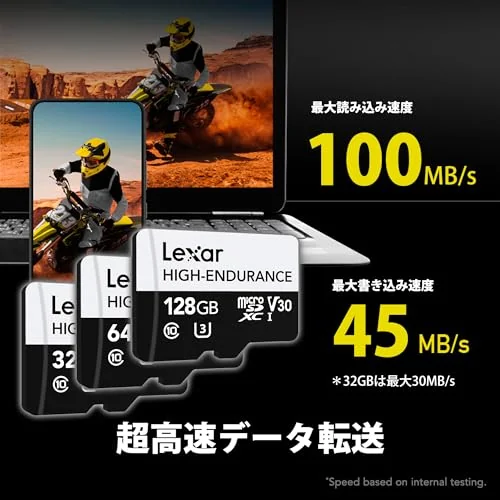Lexar High Endurance 128gb Micro SD 100MB V30 4K Hafıza Kartı