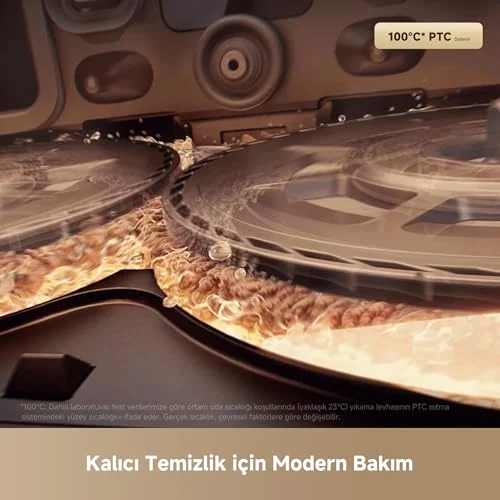 MOVA MOVA MOBIUS 60 MopSwap™ Sistemli Robot Süpürge, 30.000 Pa Emiş Gücü, Dinamik Emiş Koruma Sistemi, 8 cm’ye Kadar Engel Aşma, 100 °C ile Yıkama Sistemi, 3 Yıl Garanti