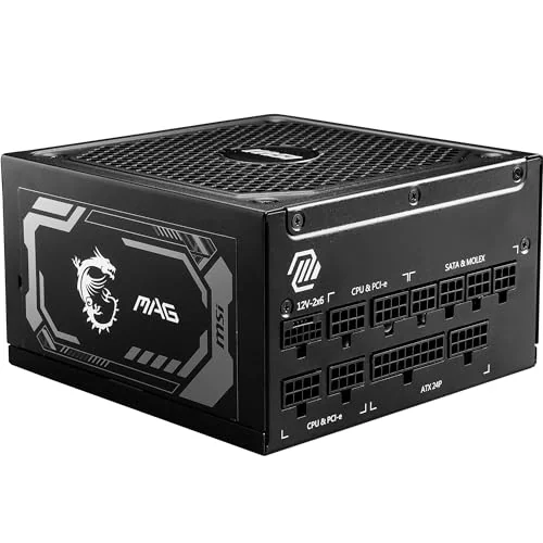 MSI MAG A1250GL PCIe5 1250W 80Plus Gold Full Modüler ATX Güç Kaynağı Siyah