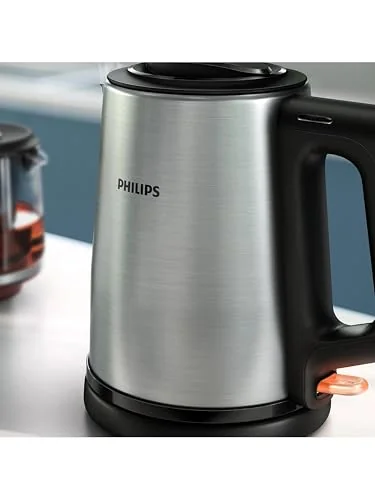 Philips Otomatik Sıcak Tutma, 0.9L Cam Demlik, 1900W Güç, Paslanmaz Çelik Demlik, 1.8L Geniş Kapasiteli Dayanıklı Inox Taban (HD7350/00)