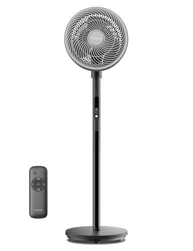 PELONIS Pelonis Uzaktan Kumandalı Vantilatör, 36dB Sessiz Çalışma, Hız Ayarı, 60-111cm Ayarlanabilir Yükseklik, Dikey ve Yatay Eksende Salınım, 35 Watt
