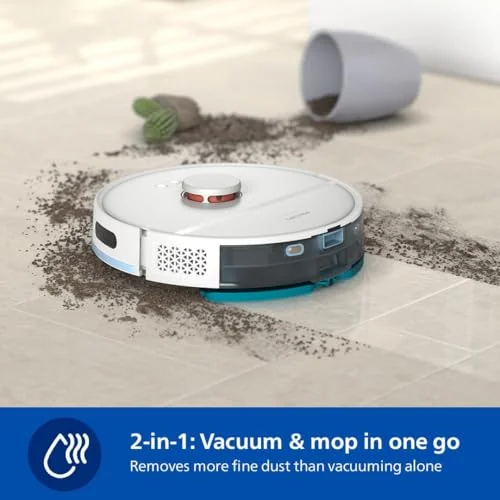 Philips Philips 2000 Serisi Islak Kuru Moplu İstasyonlu Robot Süpürge, HomeRun Uygulaması, LDS Radar Navigasyon, Beyaz, XU2100/20