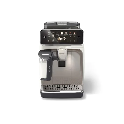 Philips Philips Ev Aletleri Türkiye 5500 Serisi LatteGo Tam Otomatik Espresso Makinesi EP5543/90-20 İçecek, Beyaz Krom