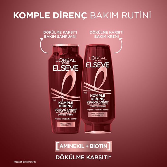 L'Oreal Paris Elseve Komple Direnç Dökülme Karşıtı Şampuan 400 ml