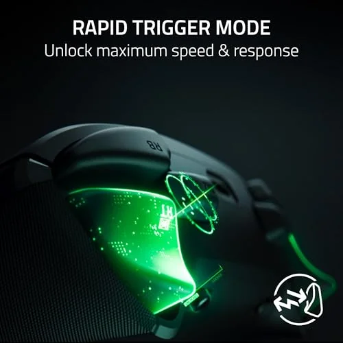 Razer Wolverine V3 Tournament Edition - Xbox X|S ve PC için Kablolu Espor Kumandası (Mecha Dokunsal Aksiyon Düğmeleri, Pro HyperTriggers, 8 yönlü D-Pad, 3m USB-C kablo) Siyah