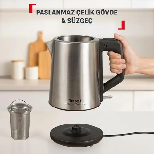 Tefal Tefal Magic Tea XL Paslanmaz Çelik Gövdeli 1650 Watt Çay Makinesi - Inox