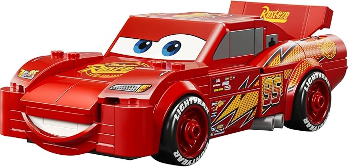 LEGO Speed Champions | Şimşek McQueen 77255 – 9 Yaş ve Üzeri Çocuklar için 'Lightyear' Baskılı Lastikler ve Ünlü Far Çıkartmaları İçeren Oyuncak Yapım Seti, Yaratıcı Hediye Fikri (270 Parça)