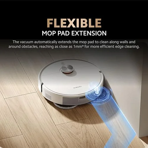 Xiaomi XIAOMI Vacuum S40 Pro, akıllı robot elektrikli süpürge ve paspas, kendinden esneyen yan fırçalar, 15000 Pa emiş gücü, sert zemin ve halı, uygulama üzerinden uzaktan kumanda