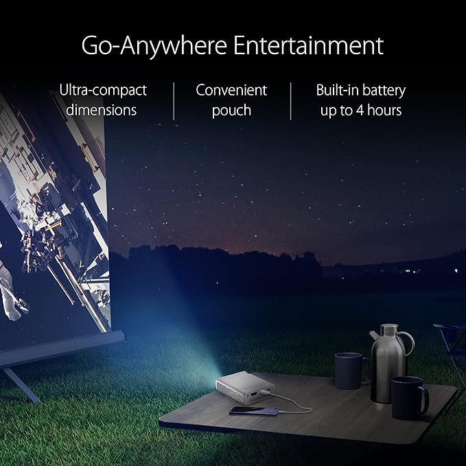 Asus 200LÜMEN Zenebam E1R 854X480 Taşınabilir Bataryalı LED Projeksiyon